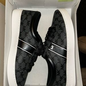 Michael Kors Black Monogram Sneakers